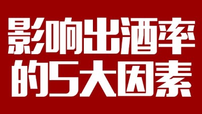 用蒸汽釀酒設(shè)備想多出酒多賺錢，影響出酒率的5大因素務(wù)必要弄清